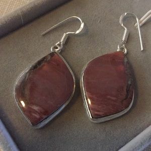 So Pretty Stylish Butterfly Jasper Earrings